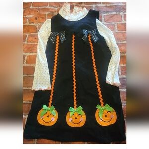 Holiday Editions Girls Halloween Shirt & Dress Set 5t Pumpkin